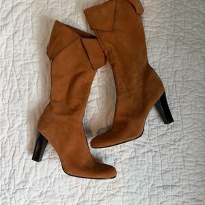 Kenneth Cole Brown Suede High Heel Boots